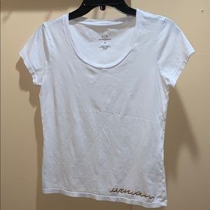 White Basic Armani Exchange Shirt